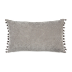 Kirkton House Grey Pom Cushion