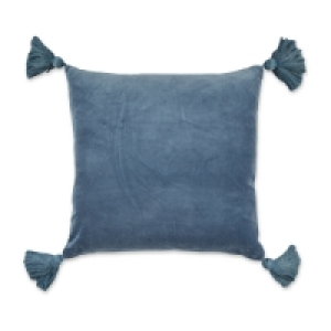 Kirkton House Blue Tassel Cushion