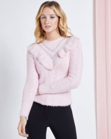 Dunnes Stores  Savida Embellished Jumper With Ruffle