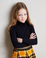 Dunnes Stores  Girls Jersey Polo Neck (2-14 years)