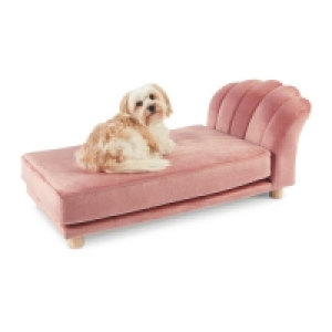 Pink Scalloped Pet Bed