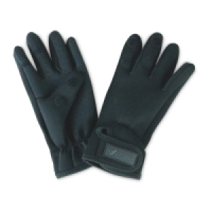 Aldi  Crane Black Two Fold Fishing Gloves