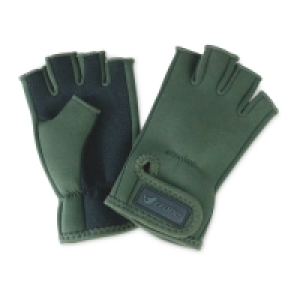Green Fingerless Fishing Gloves