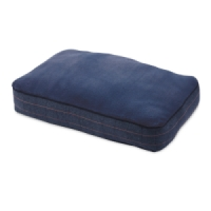 Large Navy Check Dog Bed Mattress