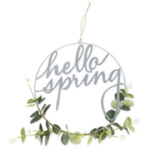 Easter Wonders Hello Spring Wreath