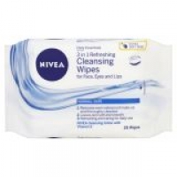 EuroSpar Nivea Daily Essentials 3-in-1 Refreshing Facial Cleansing Wipes No