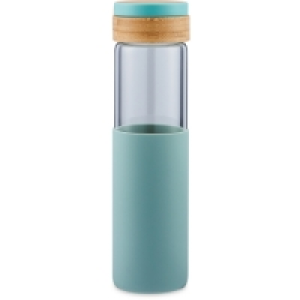 Green Glass Bottle & Plastic Handle