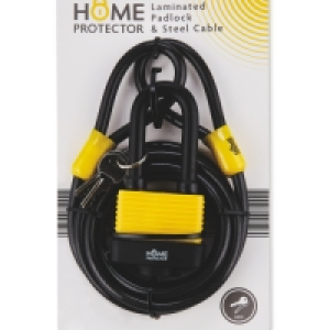 Aldi  Home Protector Padlock & Cable