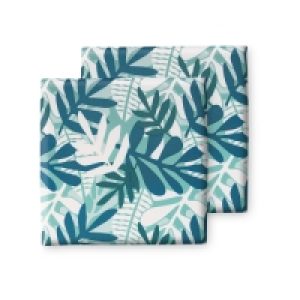 Green Tropical Outdoor Seat Pads