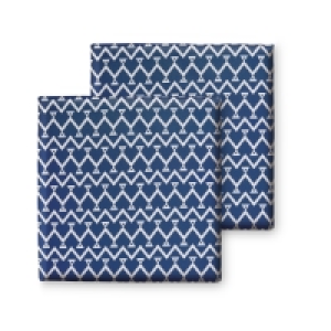 Navy Zig Zag Outdoor Seat Pads 2 Pk