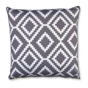 Aldi  Grey Geo Outdoor Cushion