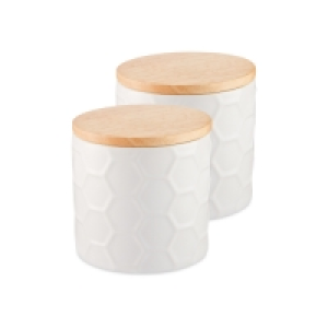 Embossed Storage Canister 2 Pack 7.99 €