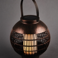 Aldi  Bronze Solar Flame Lantern