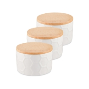 Embossed Storage Canister 3 Pack