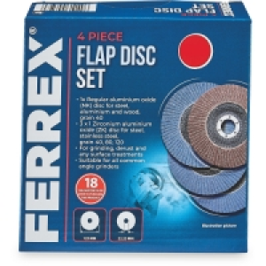 Aldi  Flap Disc 4 Piece Set