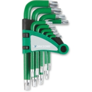 Aldi  Workzone Green Hex Key 9 Piece Set