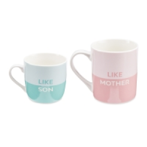 Aldi  Like Mother Like Son Mugs 2 Pack