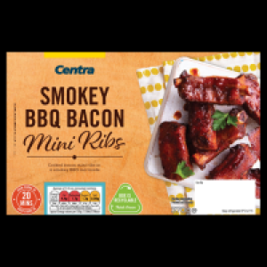 CENTRA SMOKEY BBQ BACON MINI RIBS 370G 2.00 €