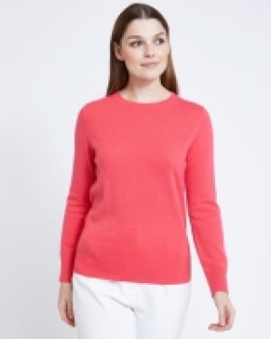 Dunnes Stores  Paul Costelloe Living Studio Coral Cashmere Crew Neck Jumper