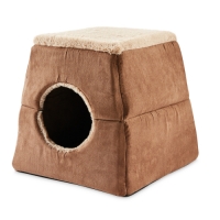 Aldi  Pet Collection Brown 2-In-1 Cat Cave
