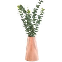 Aldi  Faux Eucalyptus In Ceramic Pink Vase