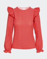 Dunnes Stores  Savida Embroidered Frill Top