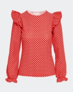 Savida Embroidered Frill Top