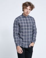 Dunnes Stores  Paul Galvin Grey Check Shirt