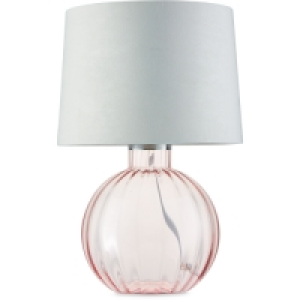Kirkton House Pink Glass Lamp