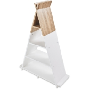 Childrens White Wooden Bookcase