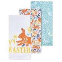 Aldi  Hoppy Easter Tea Towels 3 Pack