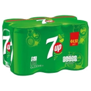 7UP Cans 6 Pack 4.50 €
