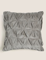 Marks and Spencer  Cotton Velvet Medium Pin Tuck Cushion
