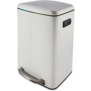 Aldi  Addis White Twin Recycling Bin