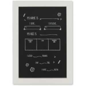 Aldi  White Edge Milestone Chalkboard