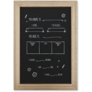 Aldi  Wooden Edge Milestone Chalkboard