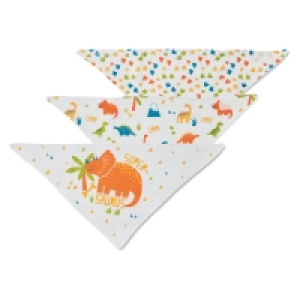 Blue Dinosaur Dribble Bibs