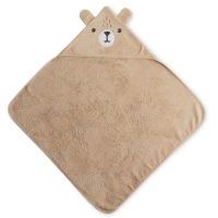 Aldi  Bear Hooded Baby Towel/Mitt