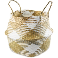 Aldi  White Seagrass Storage Basket