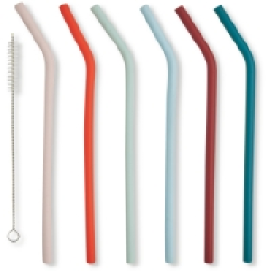 Silicone Straws 6 Pack
