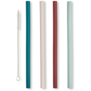 Silicone Smoothie Straws 4 Pack