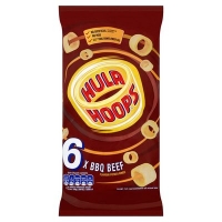 Centra  Hula Hoops Bbq 6 Pack 144g