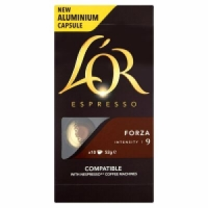 Centra  LOr Espresso Forza Intensity 9 Capsules 10 Pack 50g