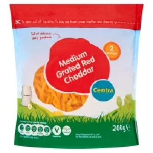Centra Medium Red Cheddar Grated 200g 2.00 €