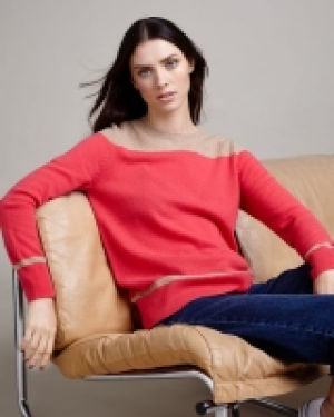 Dunnes Stores  Paul Costelloe Living Studio Colour Block Crew Neck Jumper