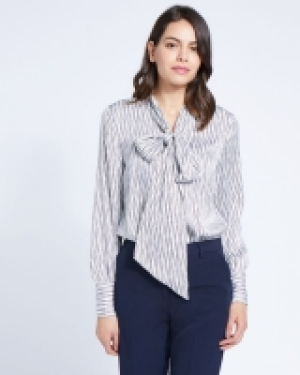Paul Costelloe Living Studio Printed Pussybow Blouse
