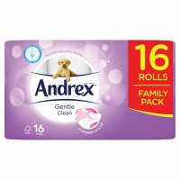 Centra  Andrex Gentle Clean Toilet Tissue 16 Roll