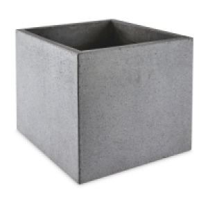 Aldi  Grey Square Terrazzo Plant Pot