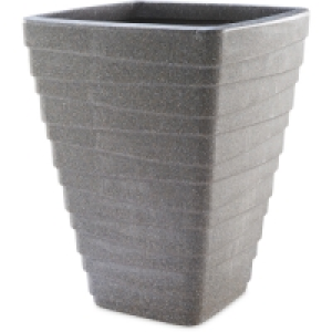Graphite Tall Square Planter