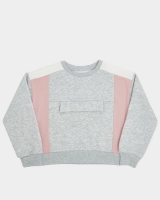 Dunnes Stores  Girls Colour Block Sweatshirt (7-14 years)